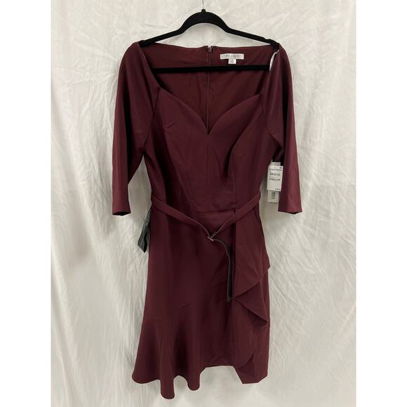 NWT Kay Unger Izzy Midi Dress in Molasses size 14 - Picture 1 of 4